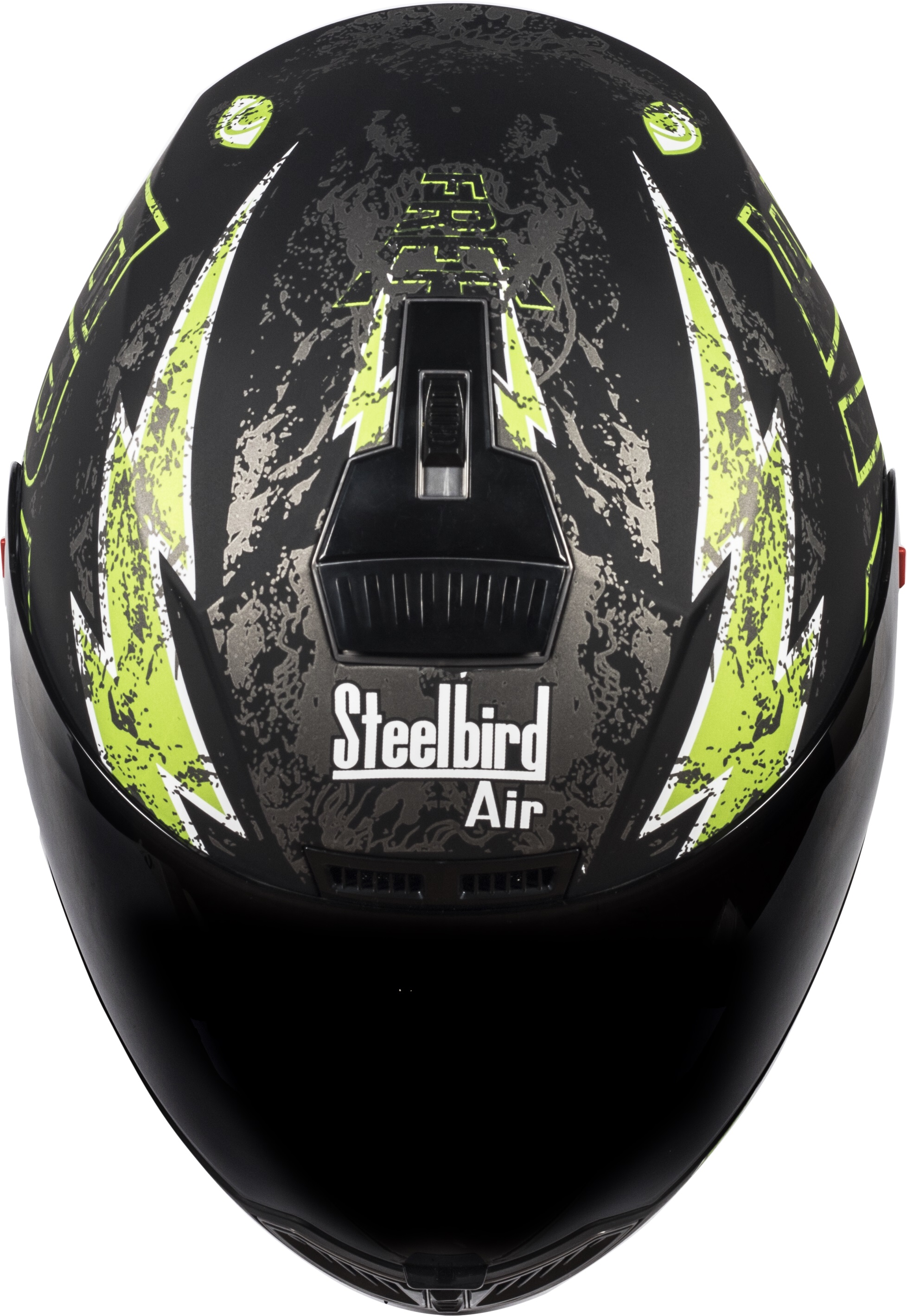 Steelbird Air Free Live Mat Black With Green ( Fitted With Clear Visor Extra Smoke Visor Free)